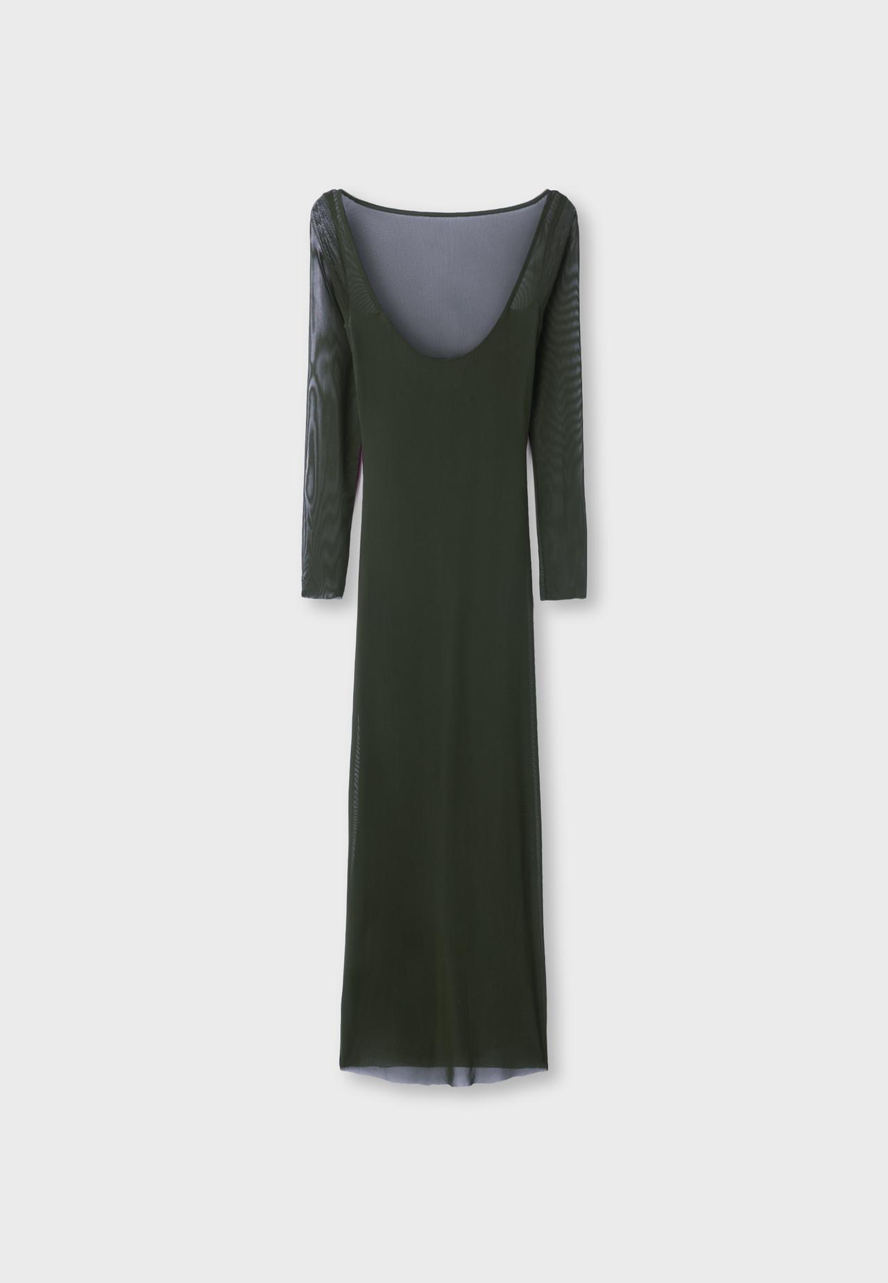Open back midi dress — Khaki