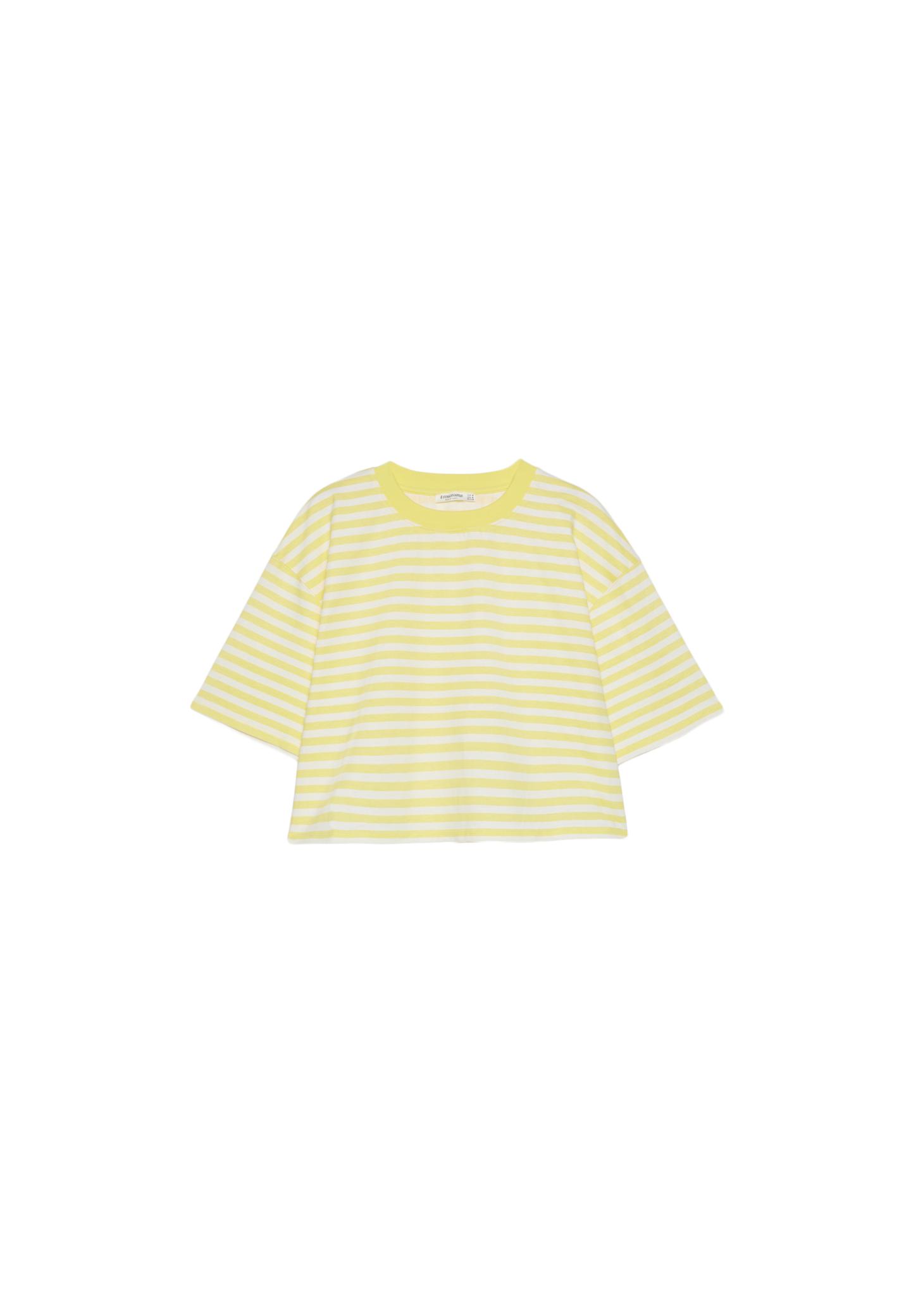 Çizgili kısa kollu t-shirt - Görsel 9