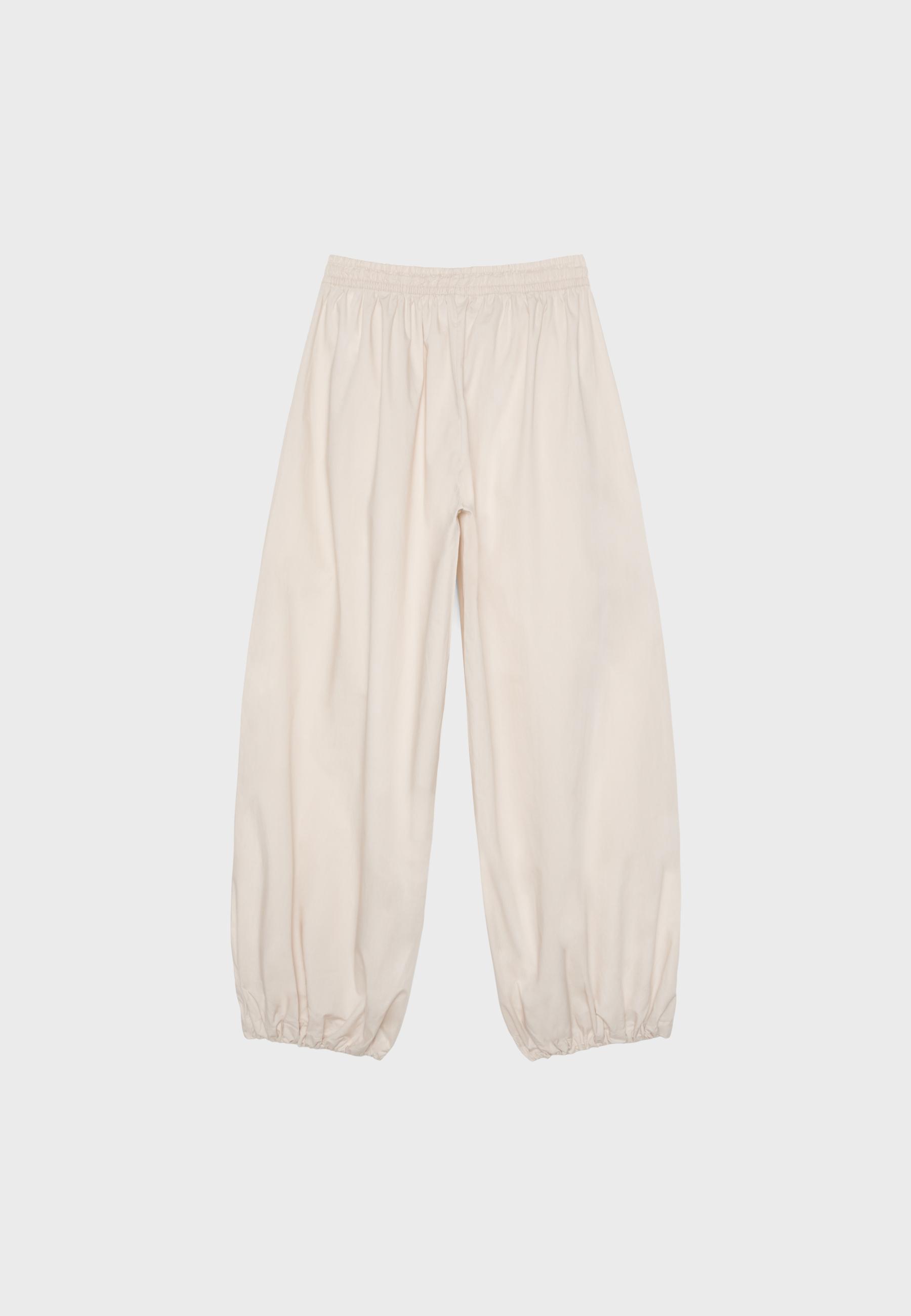 Stoperli poplin balon pantolon - Görsel 7