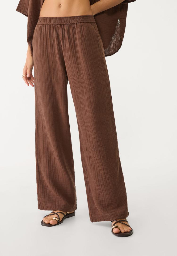 pantalon fluido cintura elastica