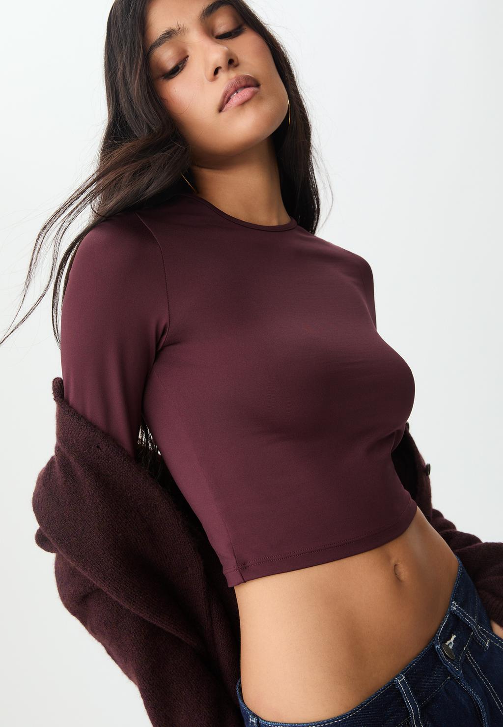 Polyamide T-shirt met lange mouw