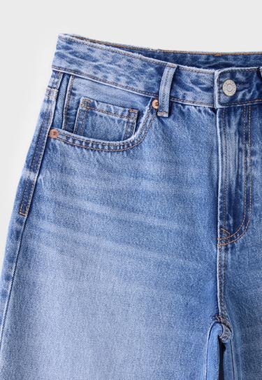 D92 Ripped straight wide-leg jeans — MEDIUM LIGHT BLUE DENIM 9