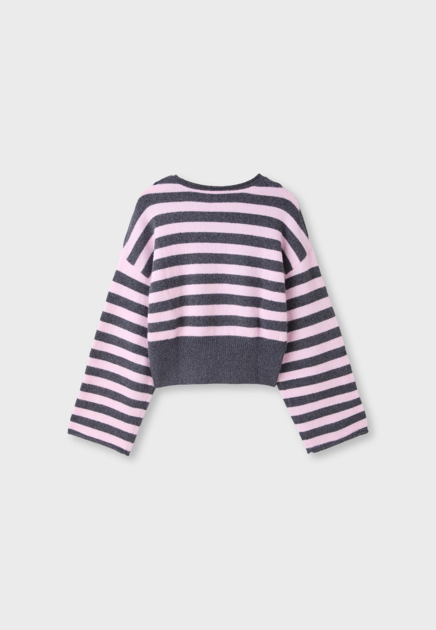 Soft knit waistband jumper — Pastel pink