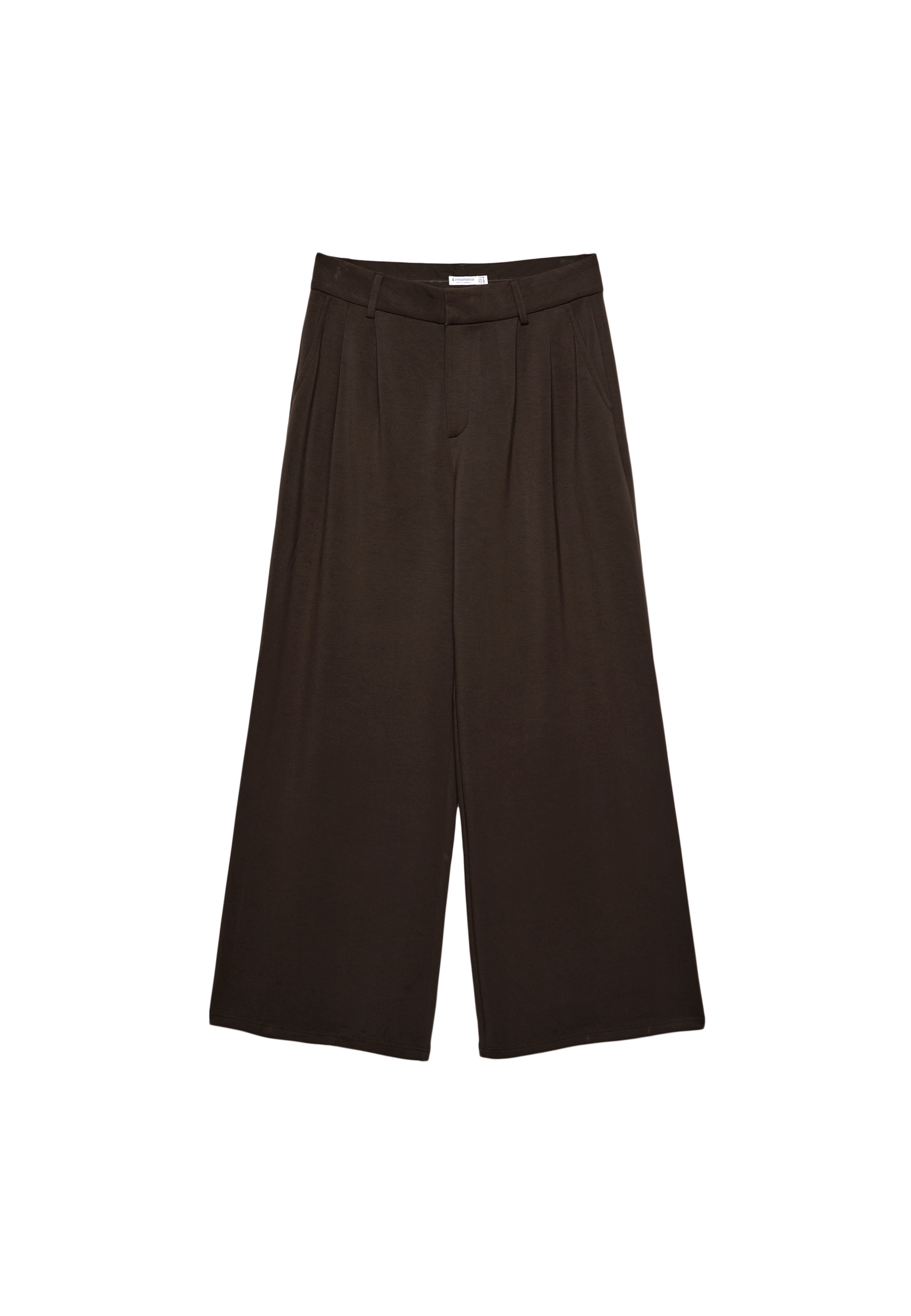 Soft-touch smart trousers — Brown
