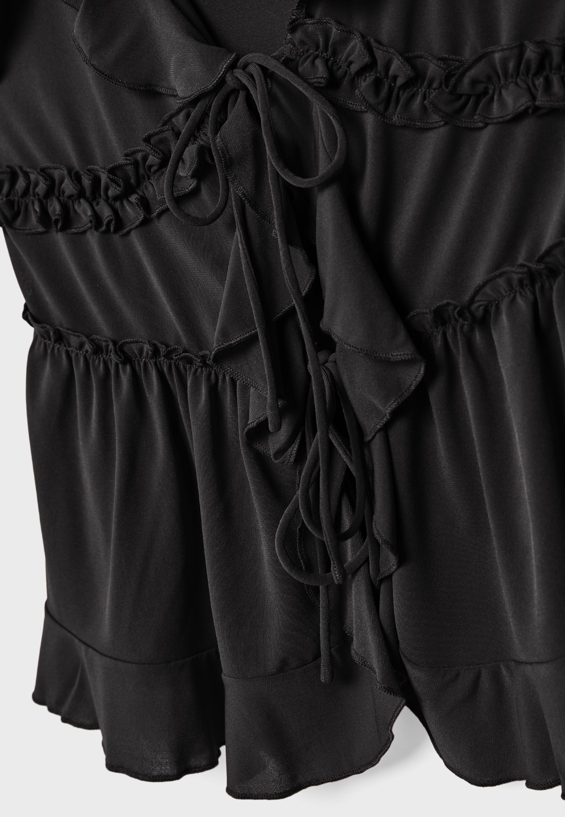 Ruffled strappy top - Women's fashion | Stradivarius United