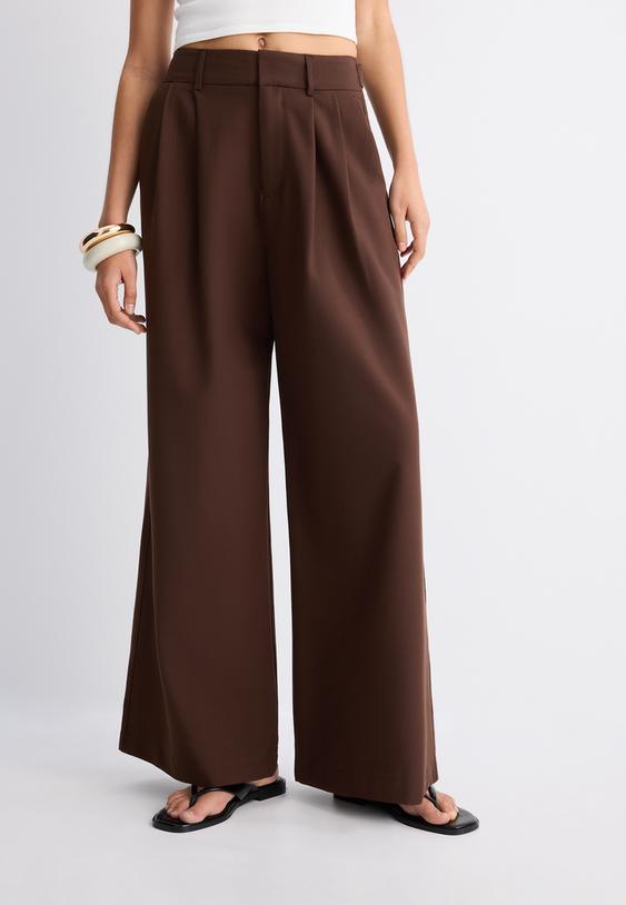 pantalon vestir wide botones ajustables