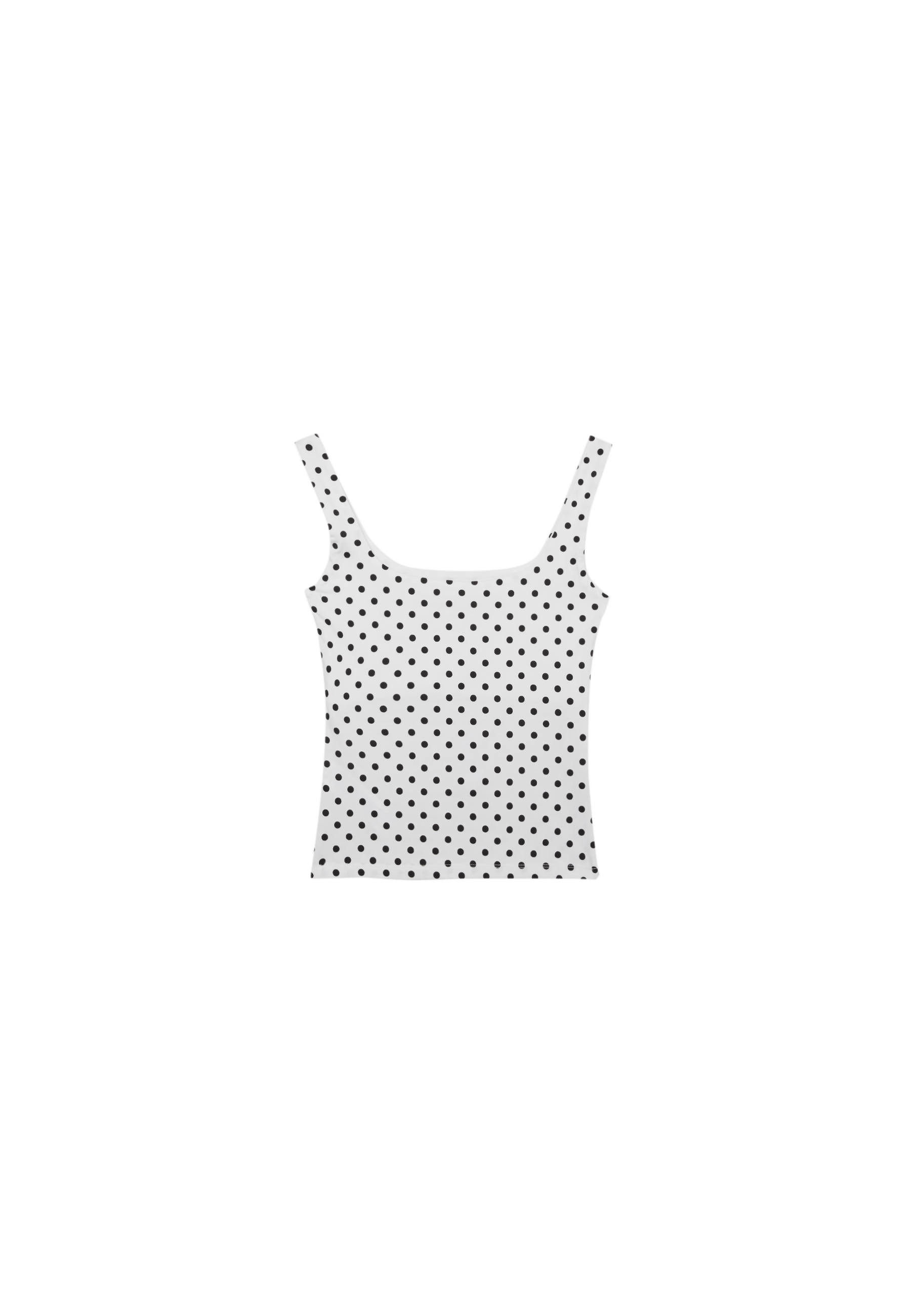 Wide strap top — GREY DENIM WASH