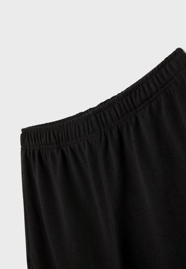 Wide-leg jogger trousers — Black 8