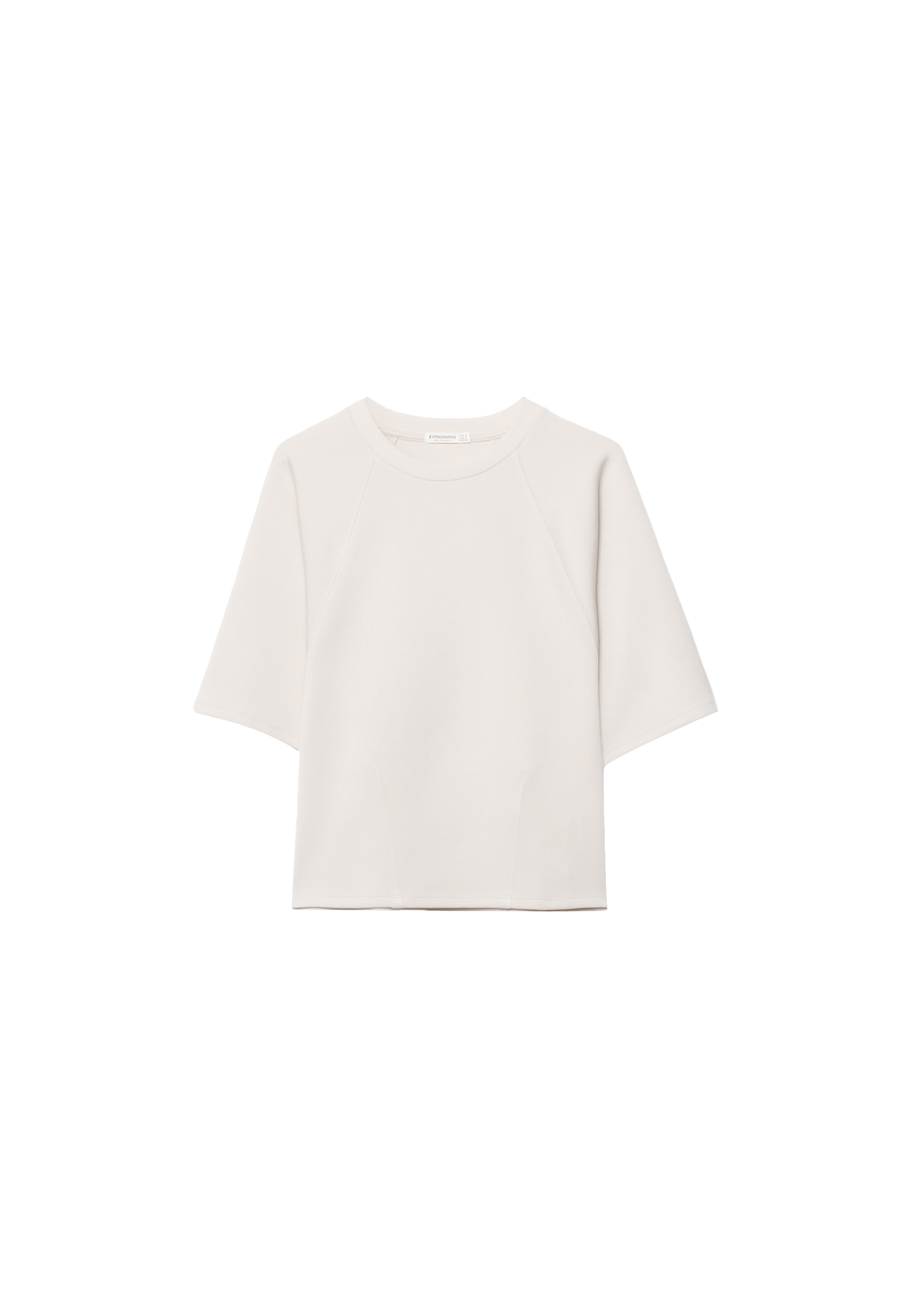 Soft-touch short sleeve T-shirt — Stone