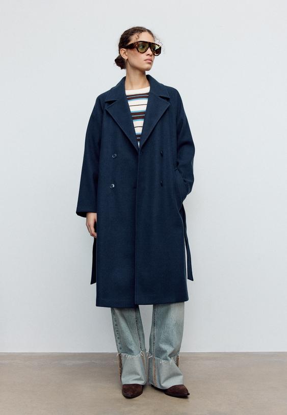 abrigo trench tacto suave