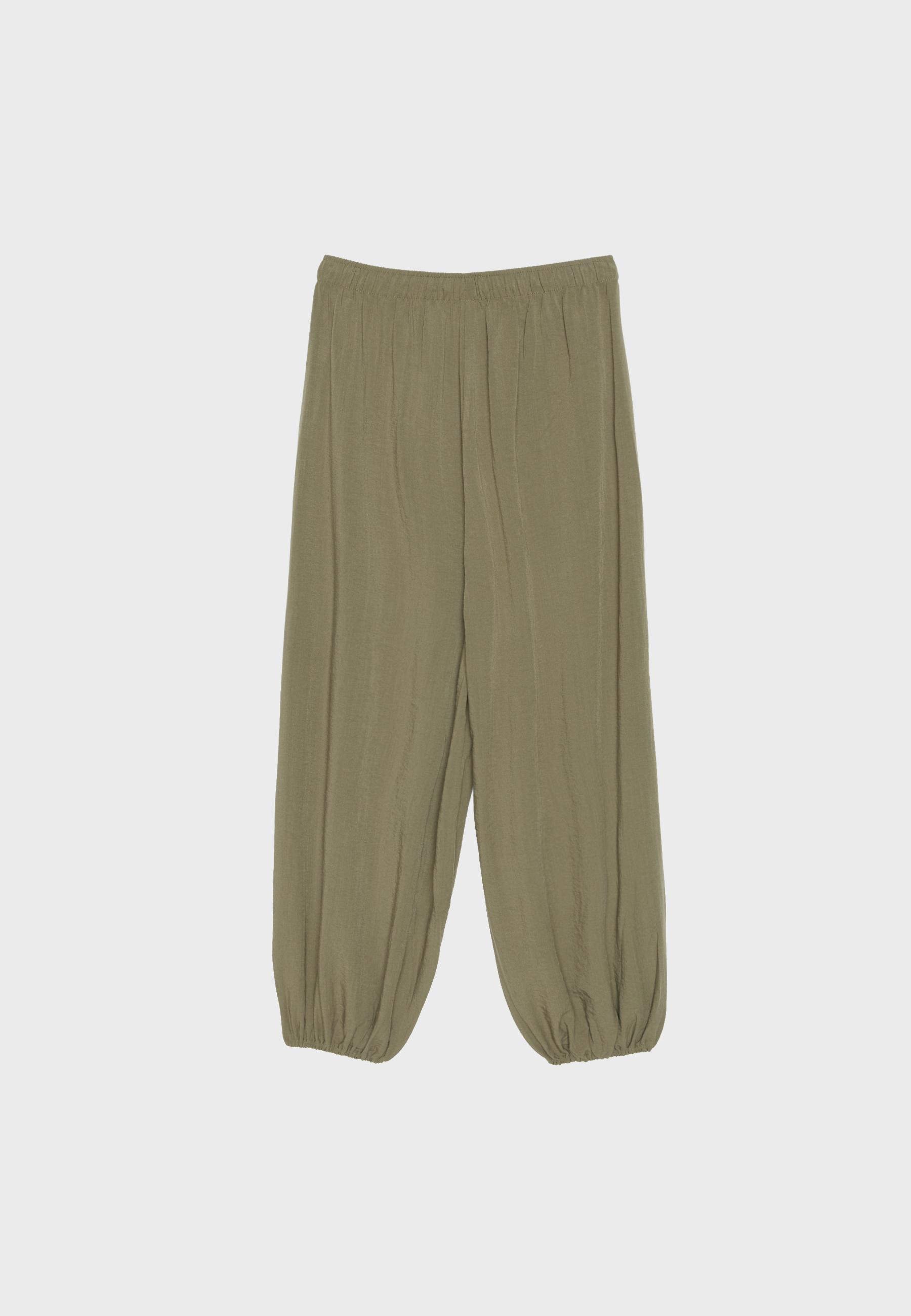Flowy sarouel trousers — Khaki