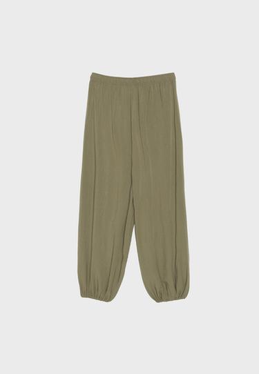 Flowing sarouel trousers — Khaki 8