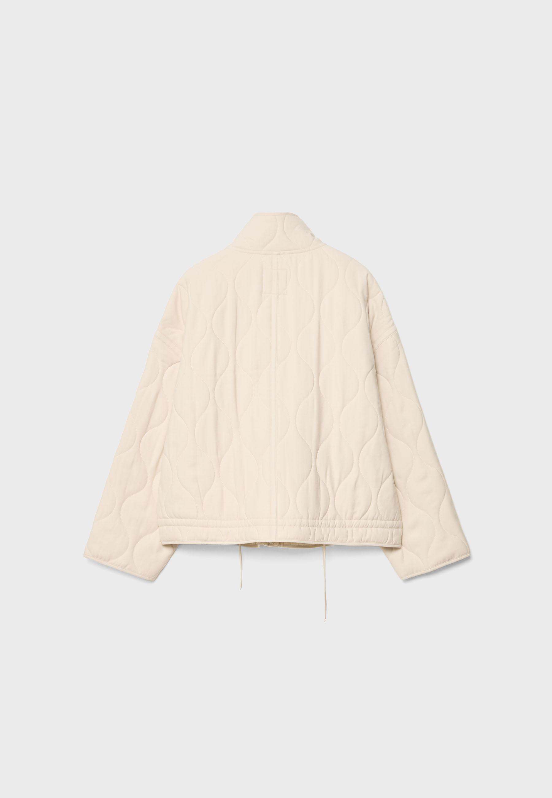 Puffer jacket — Ecru