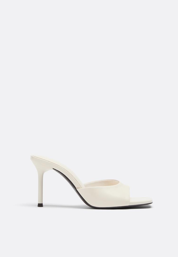 sandalias tacon mule