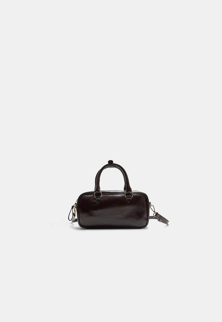 bolso bandolera bowling efecto piel