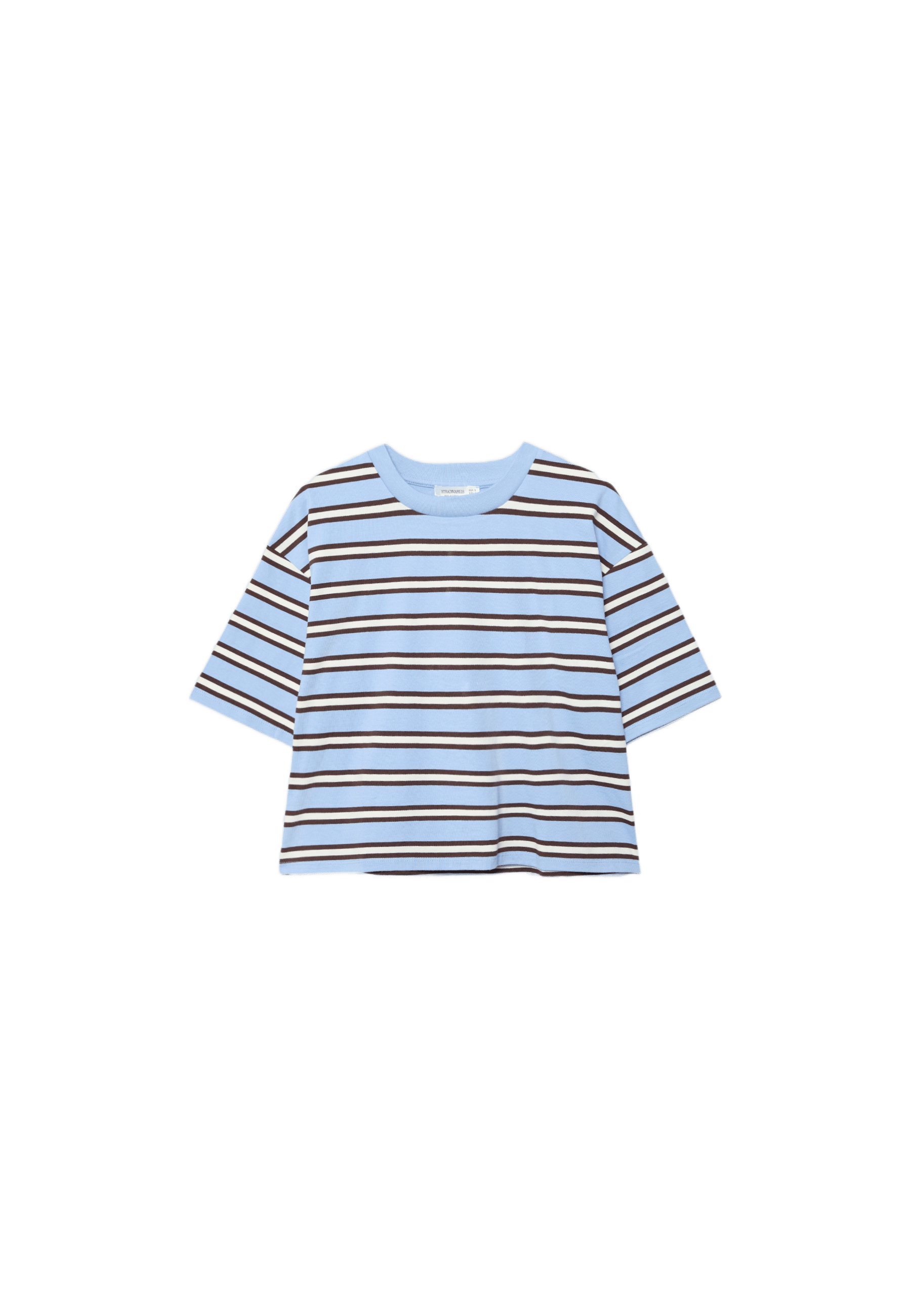 Striped short sleeve T-shirt — Royal blue