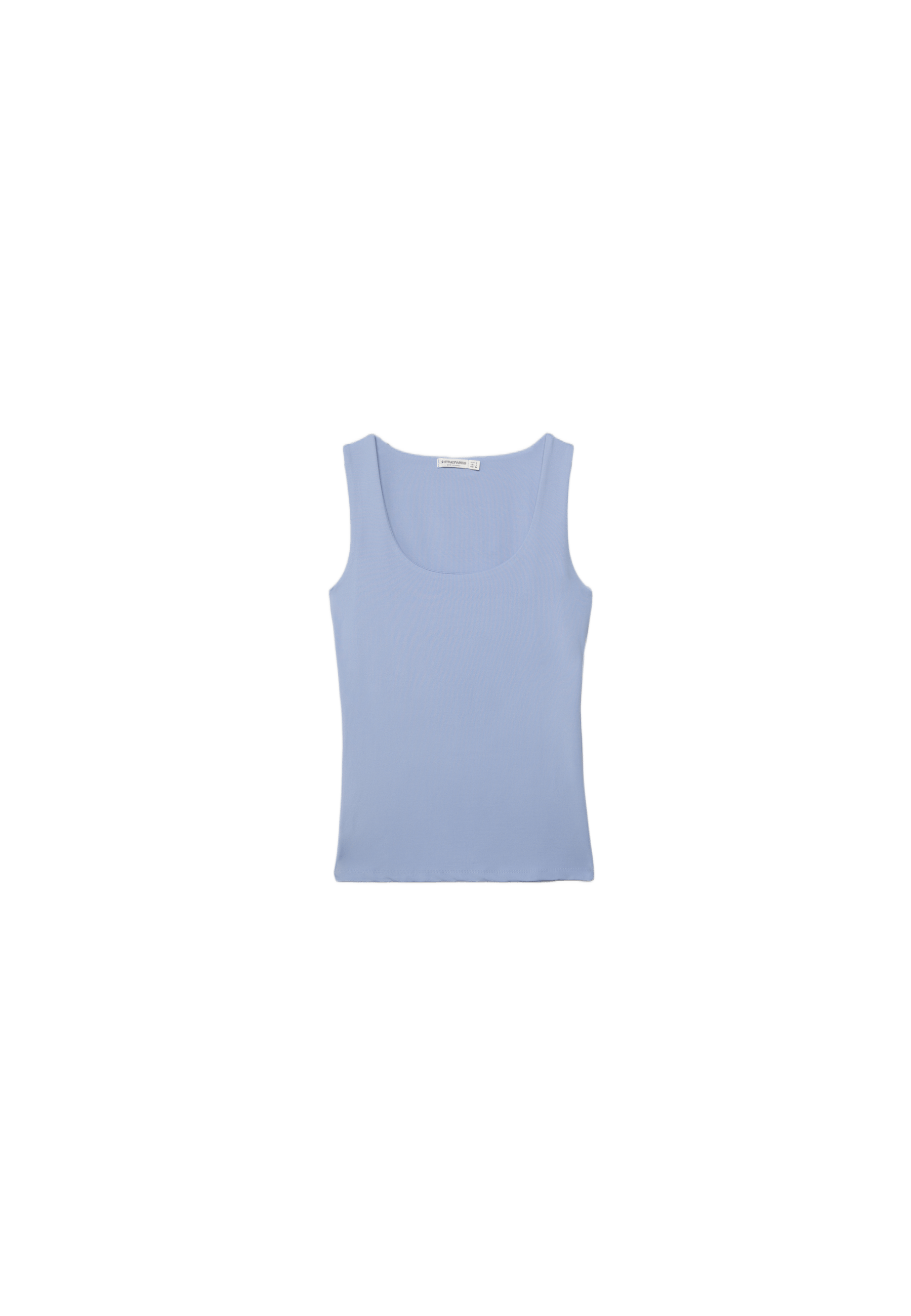 Polyamide wide-strap T-shirt — Sky blue