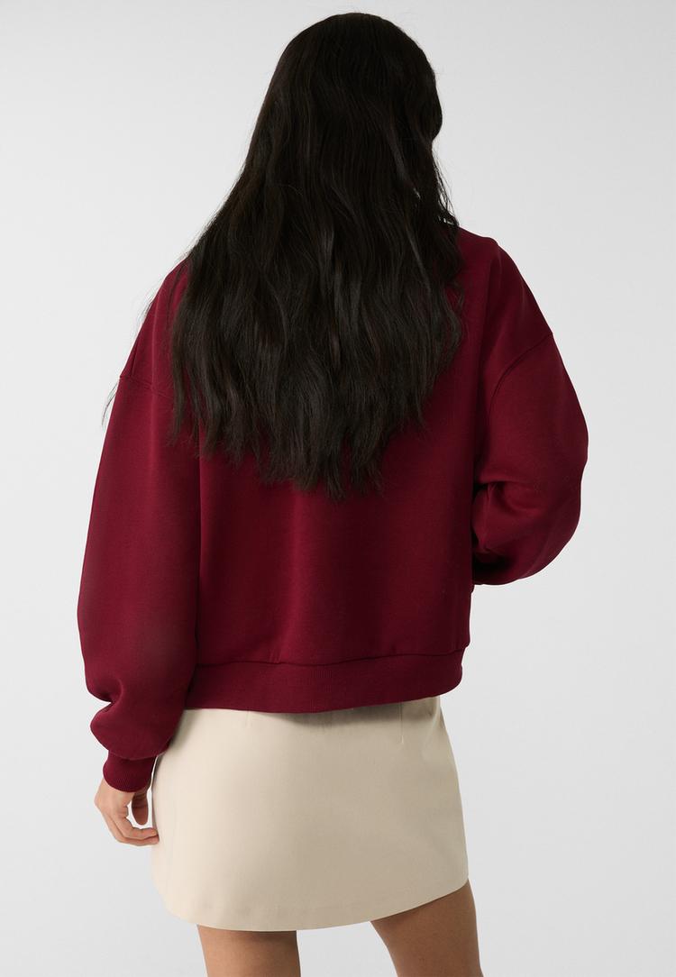 sudadera cremallera bordados
