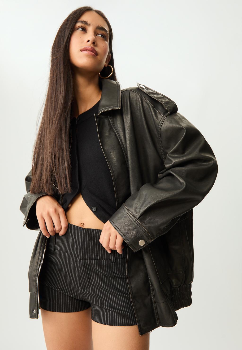 Blouson oversize à poches
