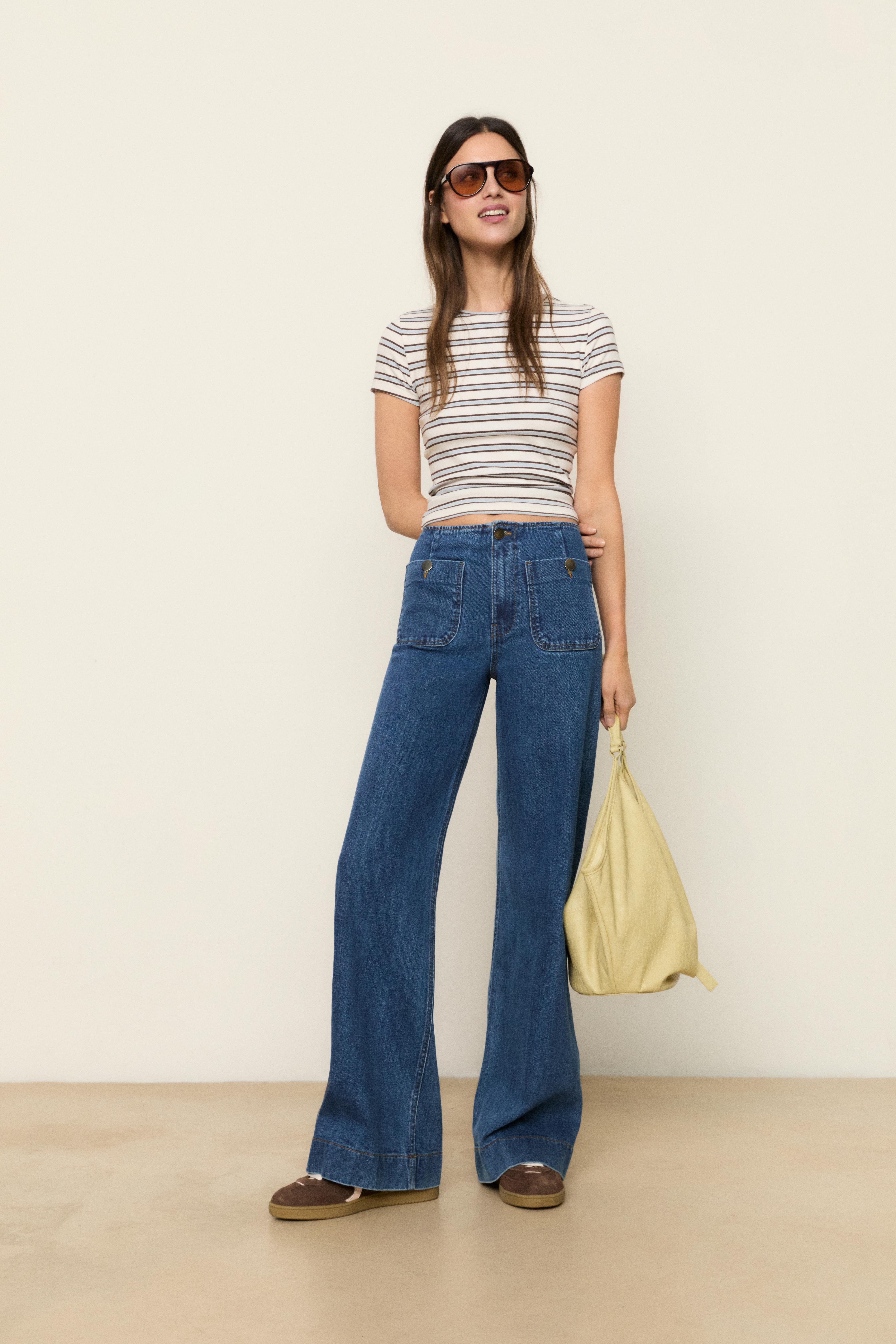 D77 Minimalist jeans with pockets — MEDIUM DENIM WASH