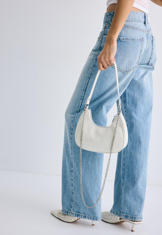 borsa a spalla luna con catena