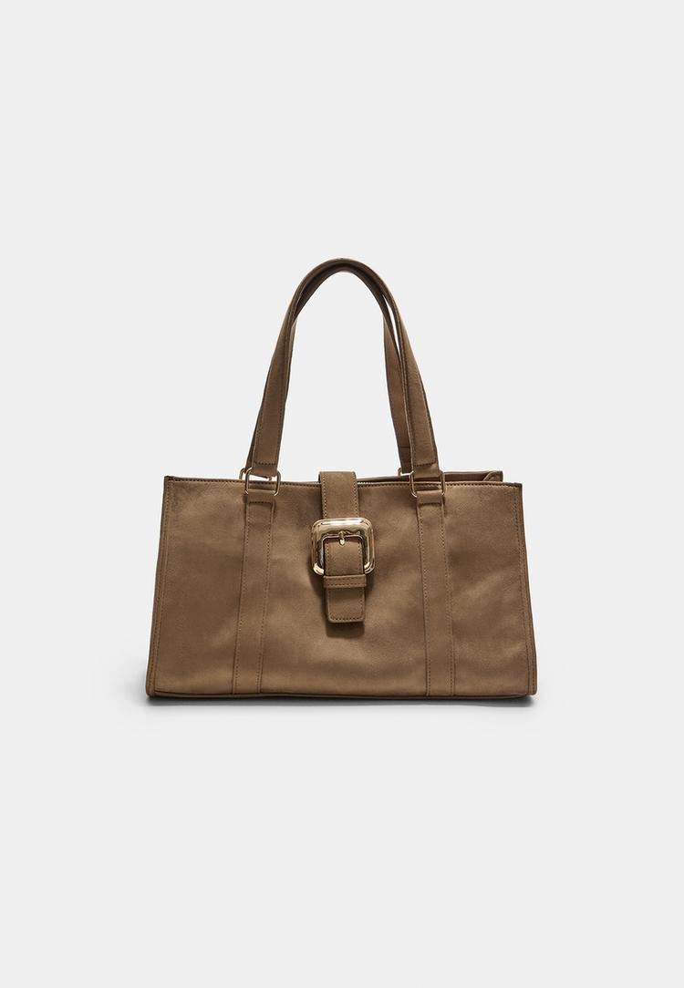 Stradivarius Tote-Laukku Tekomokkasoljella Os