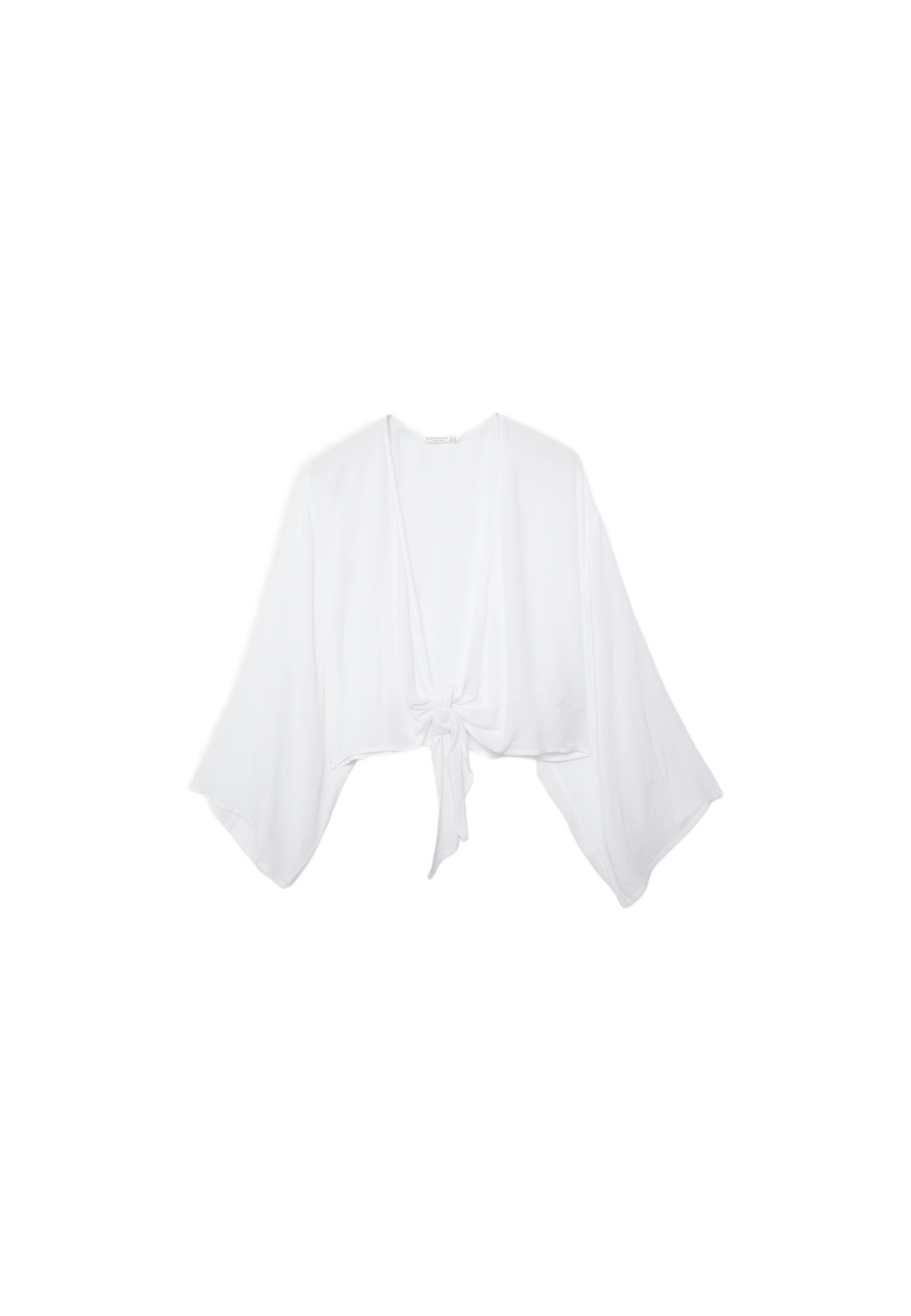 Flowing open blouse — White
