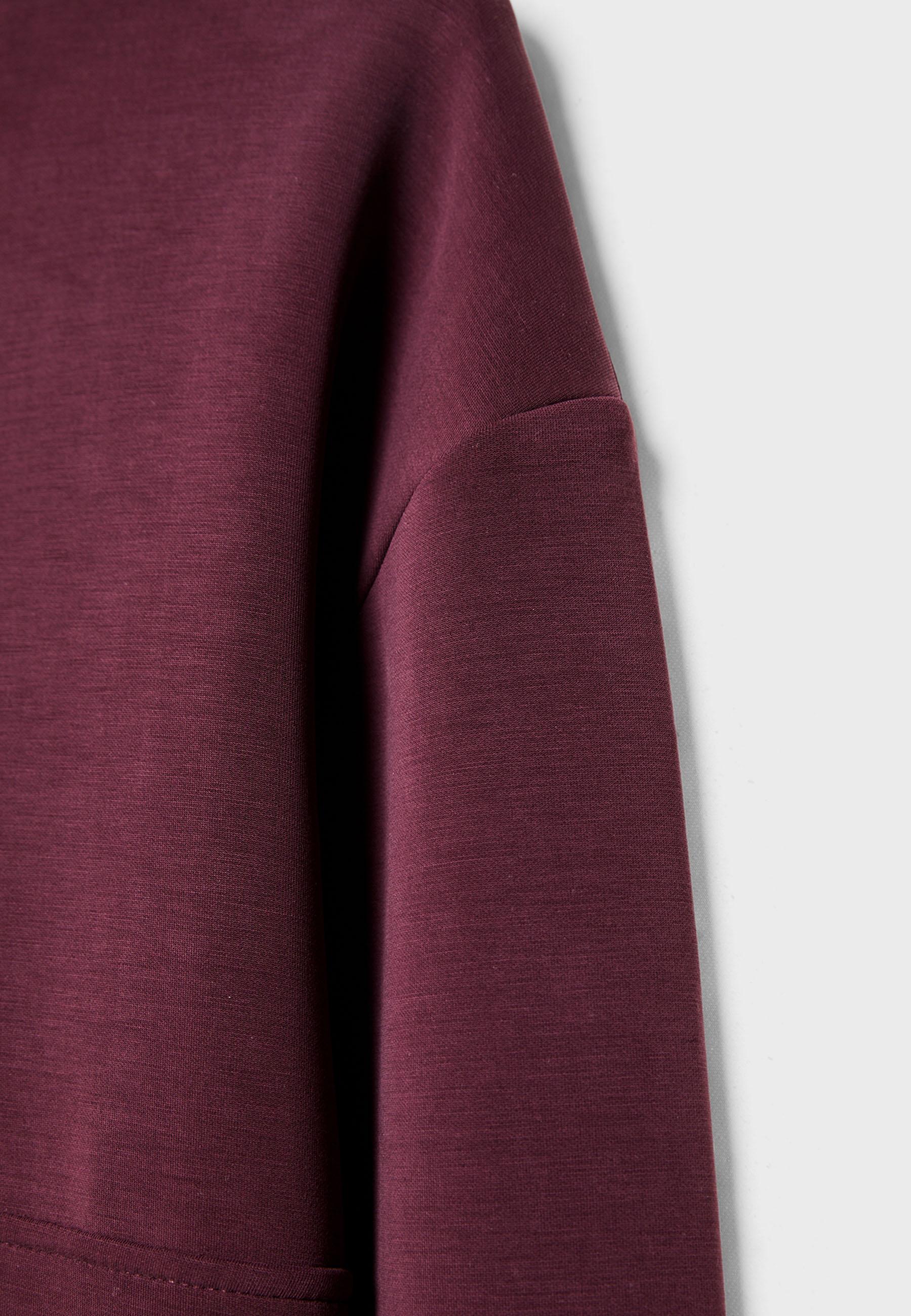Soft-touch zip-up sweatshirt — Purple