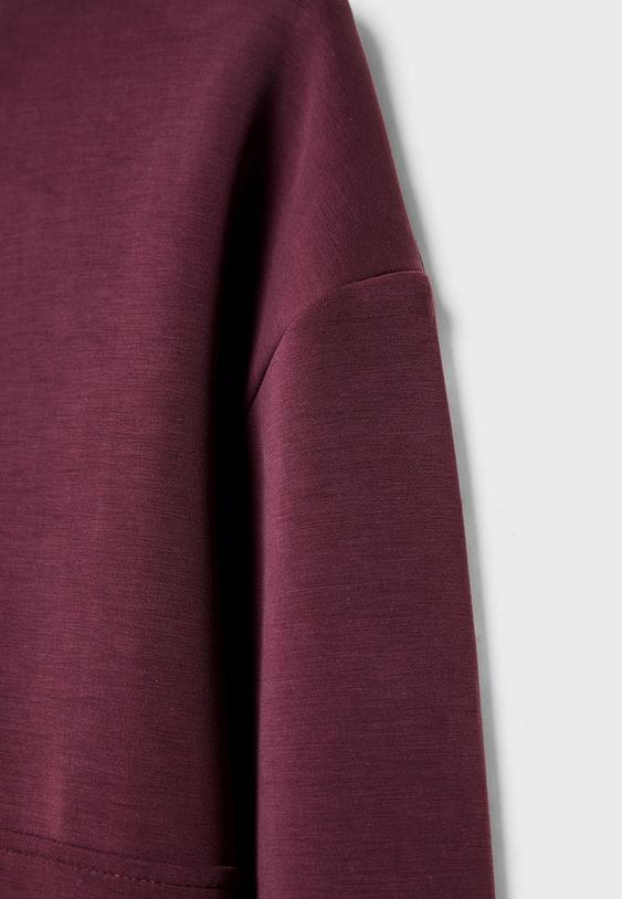 Yumuşak dokulu fermuarlı sweatshirt - Görsel 9