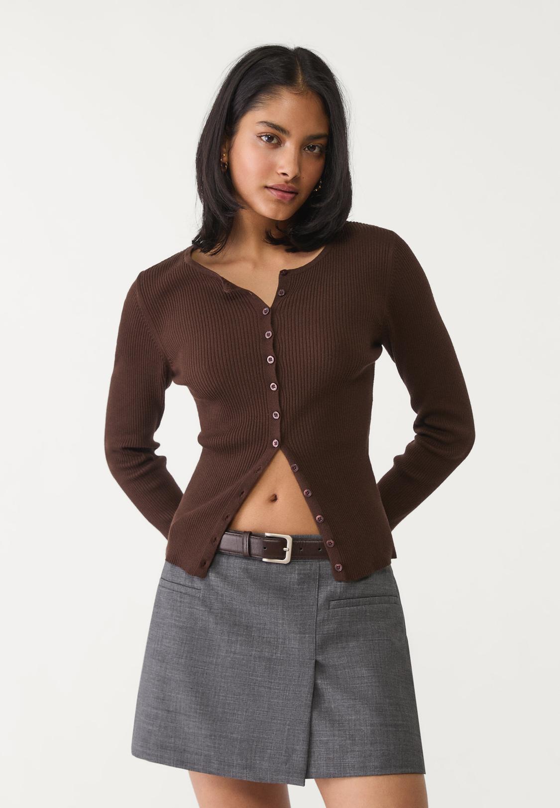 Jerseys Stradivarius Moda OtoÃ±o 2020 Chaleco Punto Moda