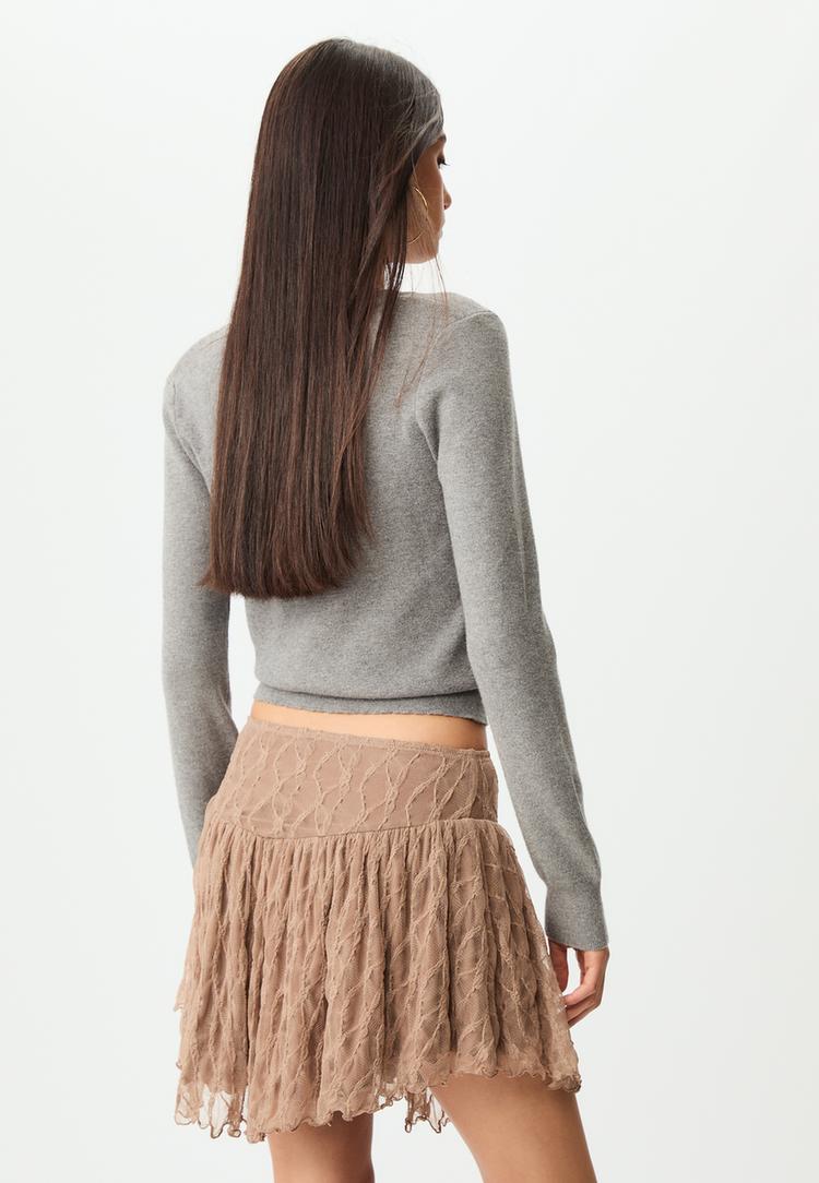 falda mini encaje