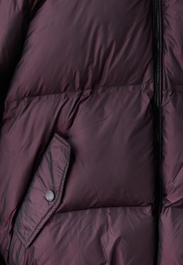 Shiny padded jacket with hood — Dark purple 9