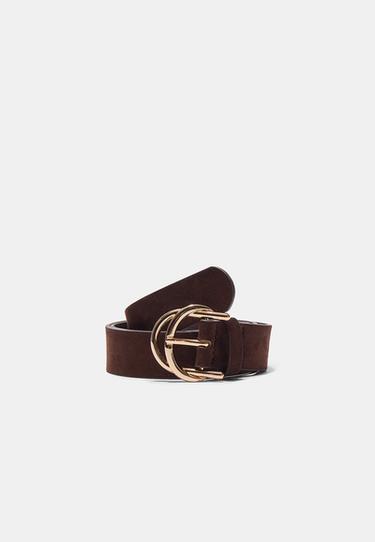 Double buckle belt — Brown 1
