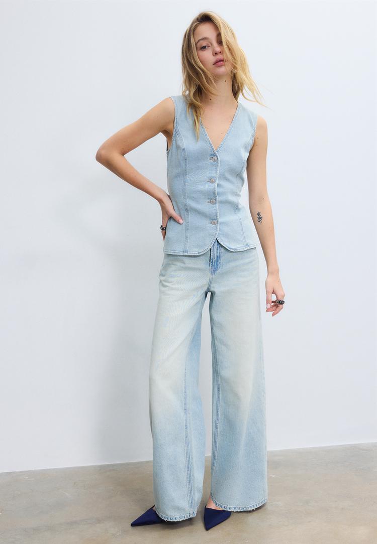 Втален Деним Топ