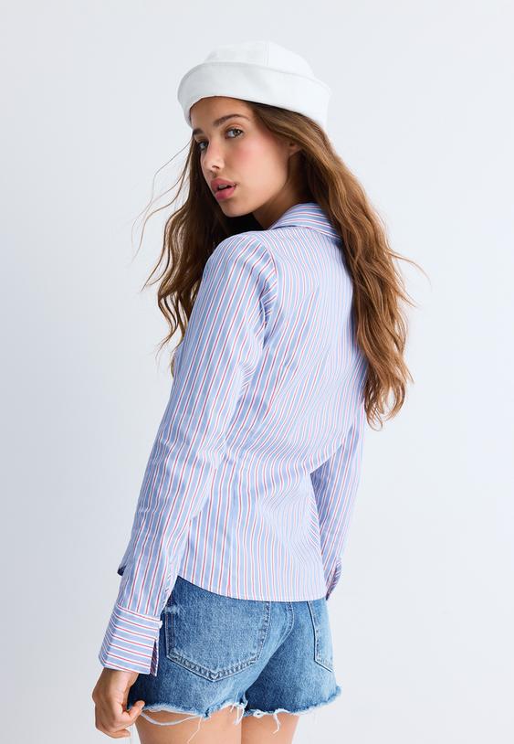 camisa basica fitted as riscas