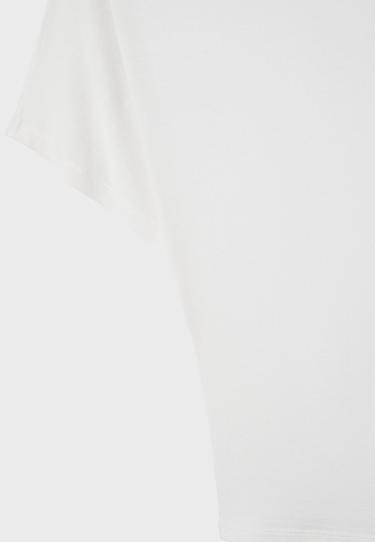 Short sleeve boat neck T-shirt — White 9