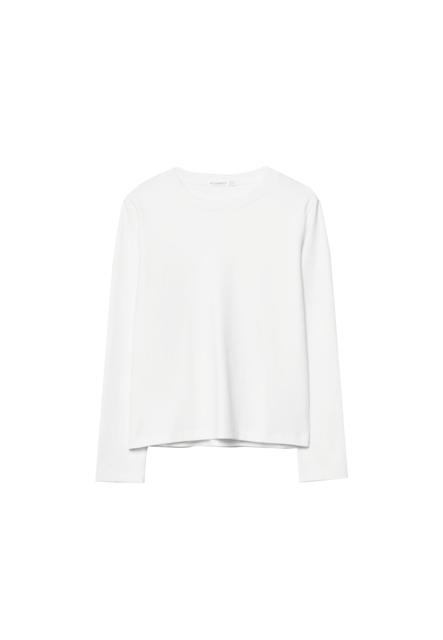 Basic regular fit cotton T-shirt — Ecru