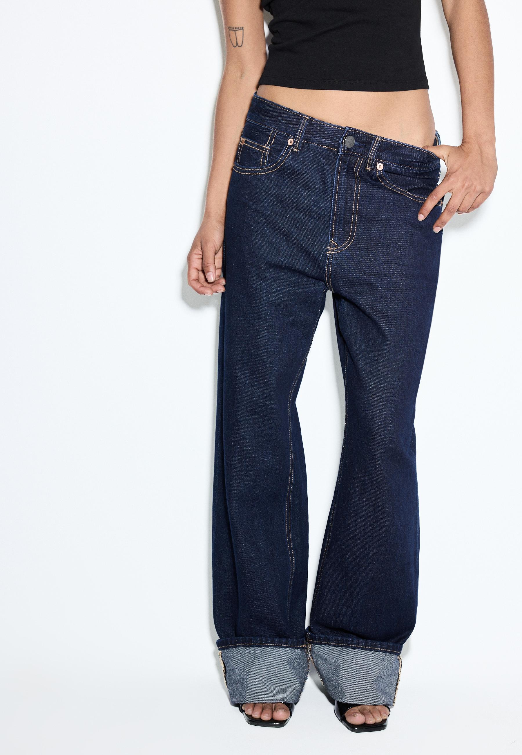 D92 straight fit geniş paça jean