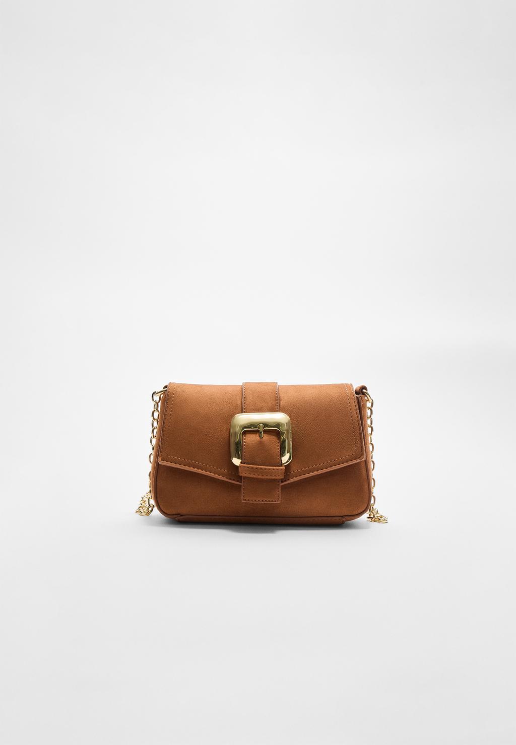 Crossbody bag with buckle