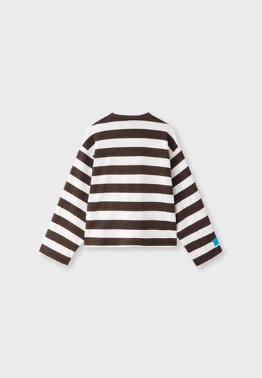 Striped sweatshirt — Brown 8