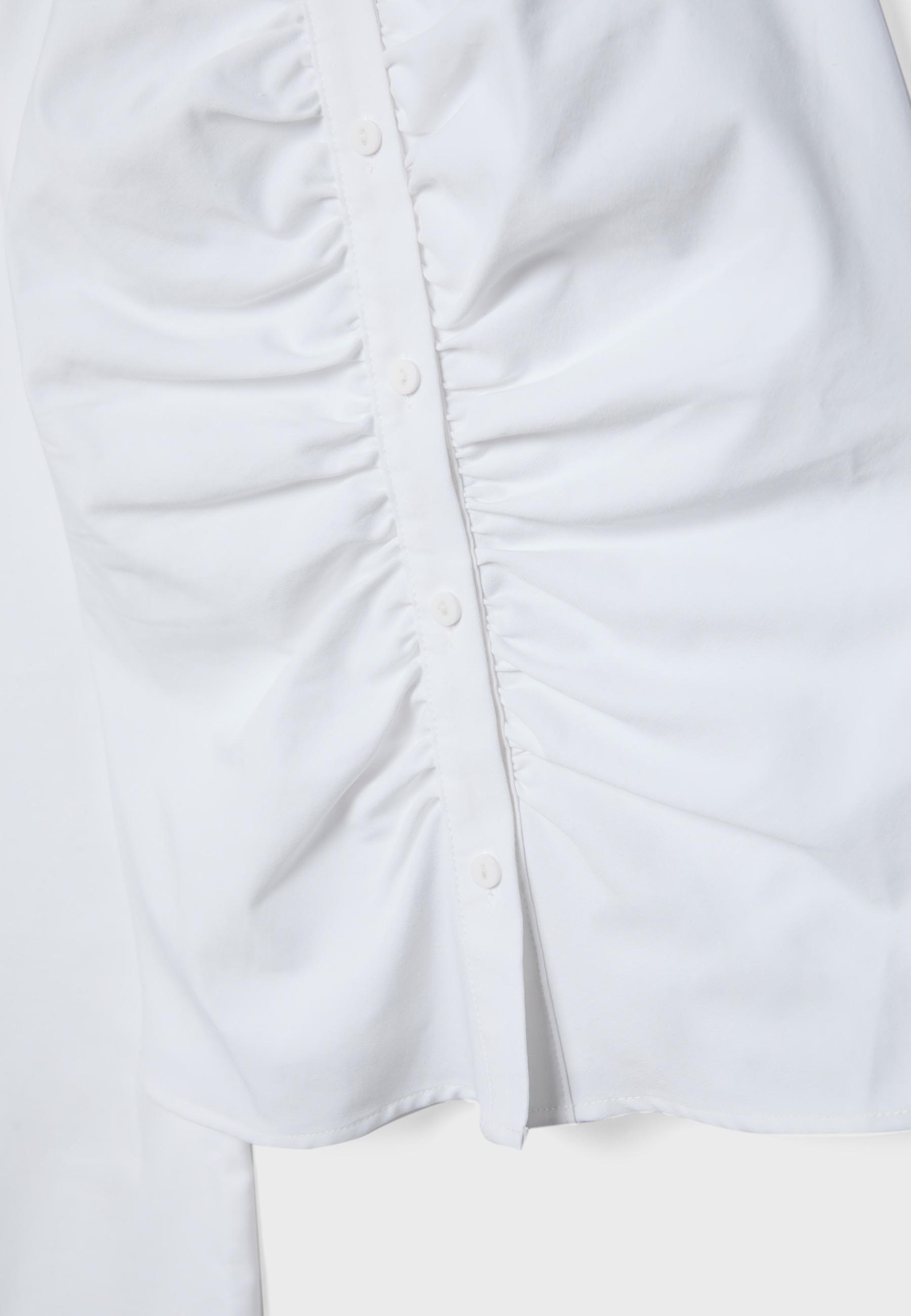 Bengaline gathered shirt — White