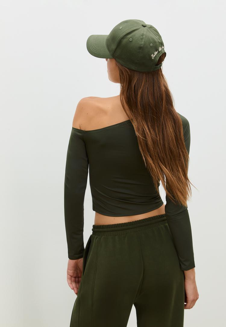 camiseta asimetrica poliamida