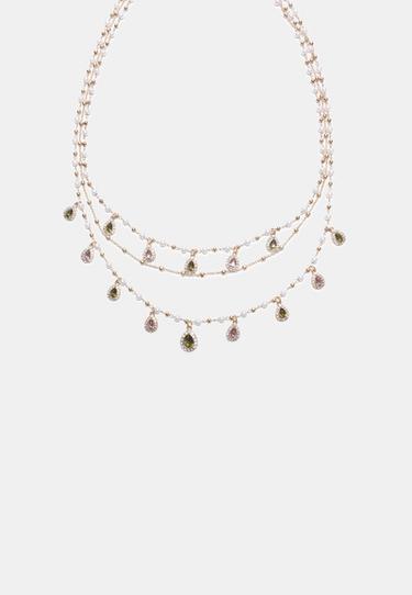 Long multi-charm necklace — Gold 1