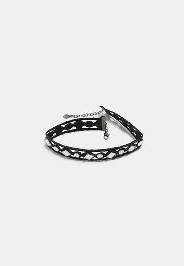 Mirror choker necklace — Black 2