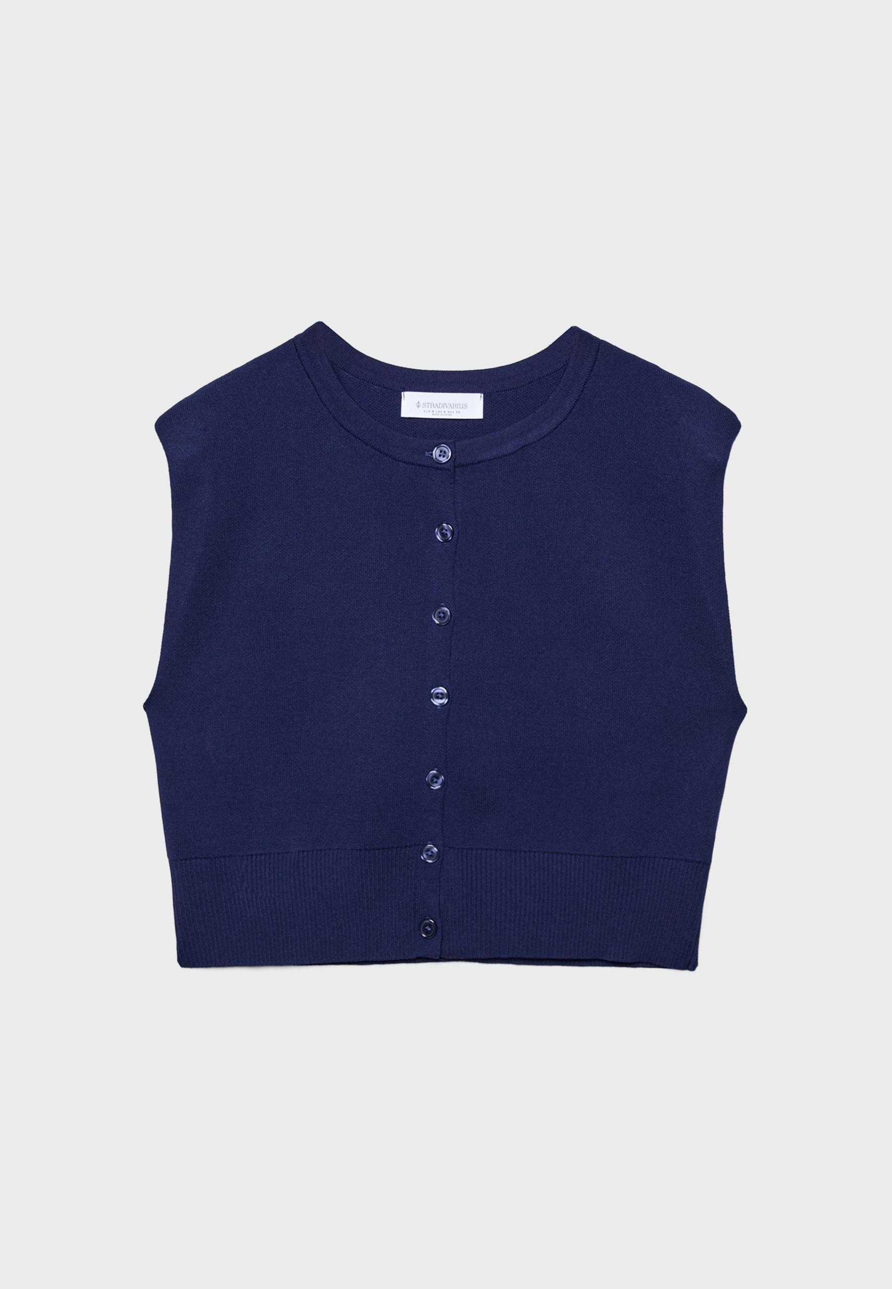 Omuz pedli triko yelek