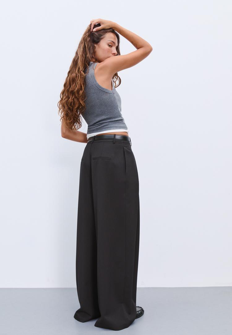 pantalon maxi pinza cinturon
