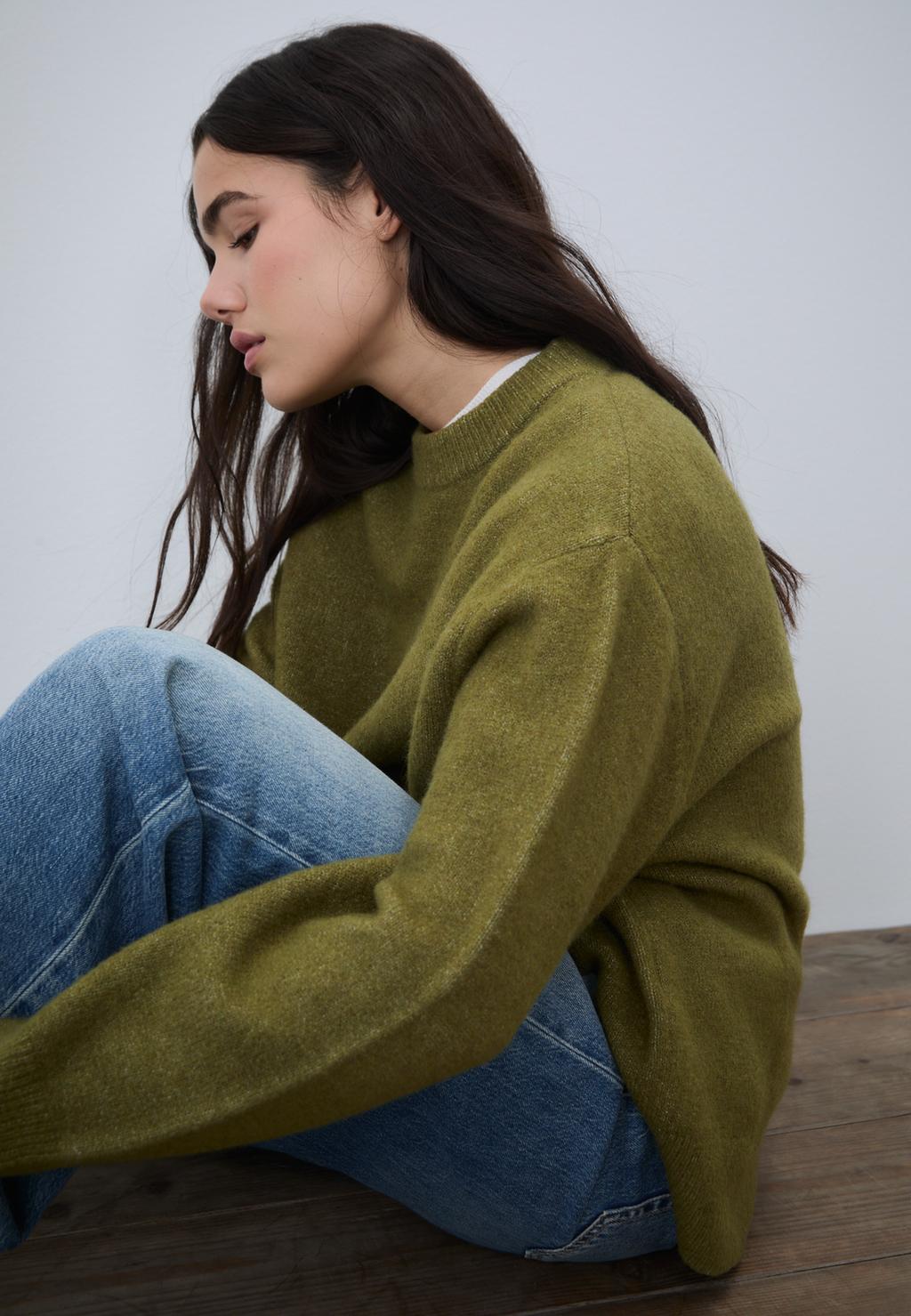 סוודר מסריג רך