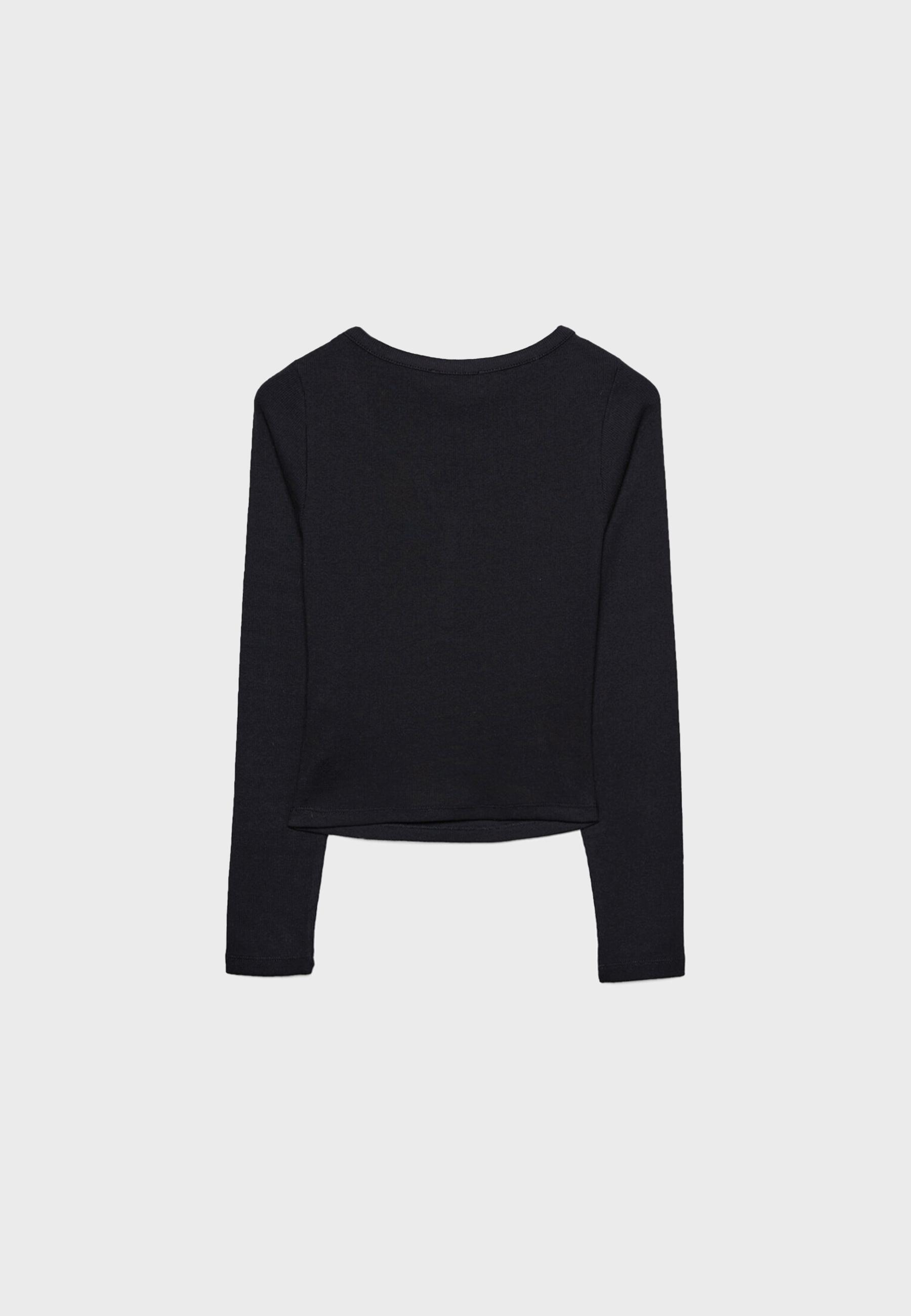 Blouse with buttons — Black