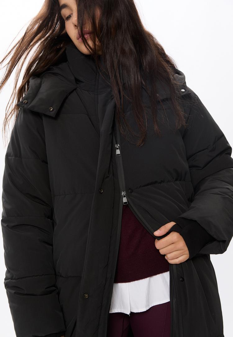 long maxi padded coat