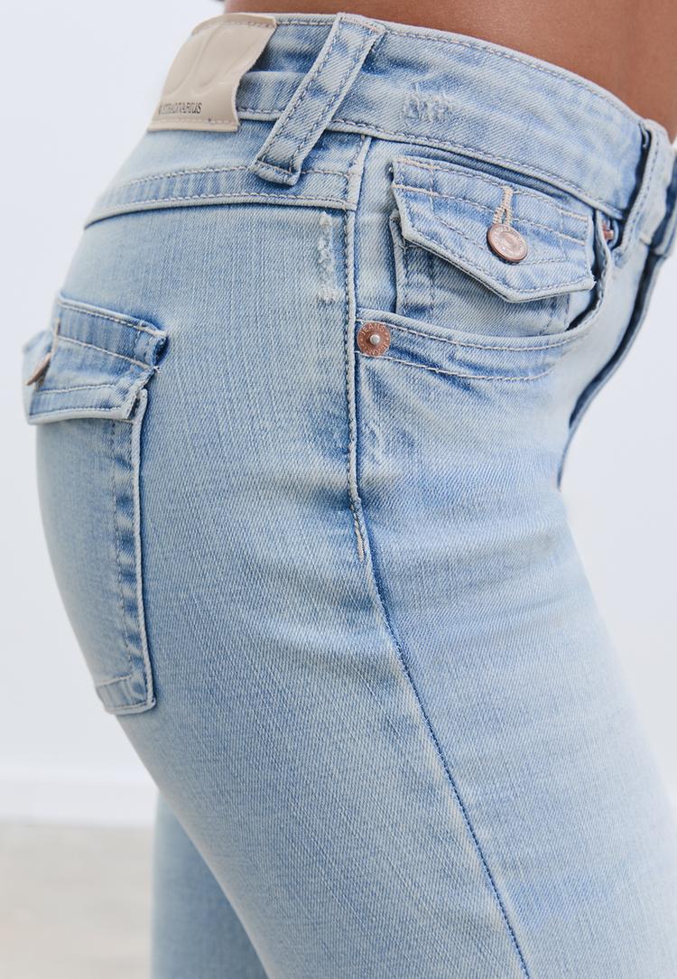 d04 jeans flare low waist
